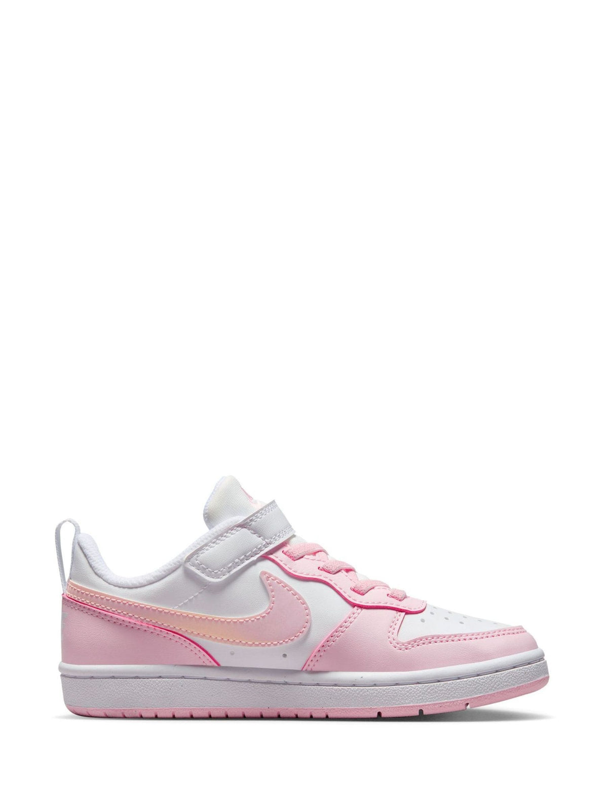 Nike White/Pink Junior Court Borough Low Recraft Trainers