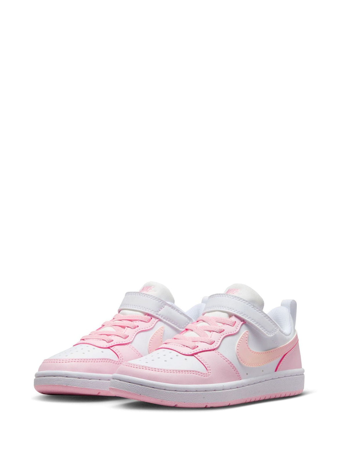 Nike White/Pink Junior Court Borough Low Recraft Trainers
