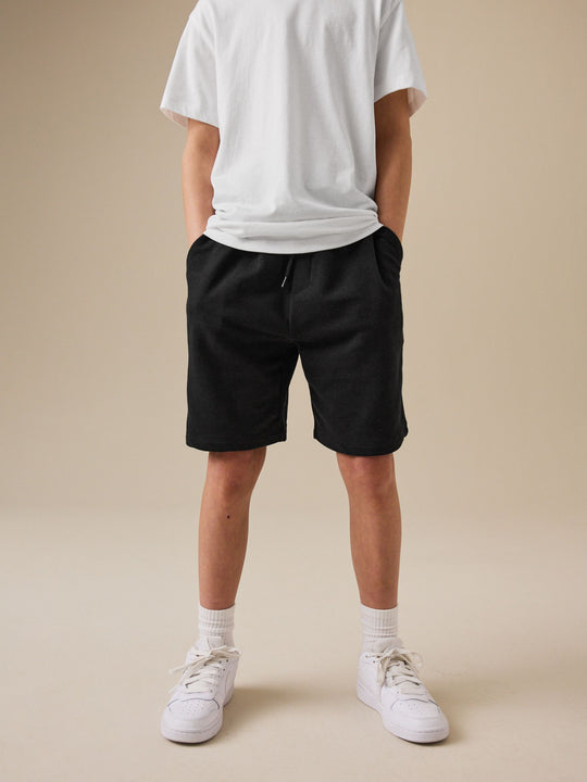 Black Regular Fit Basic Shorts (3-16yrs)