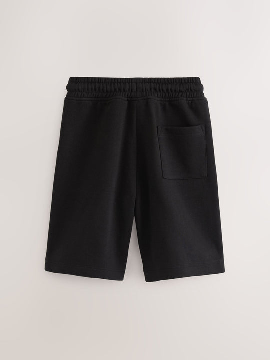 Black Regular Fit Basic Shorts (3-16yrs)