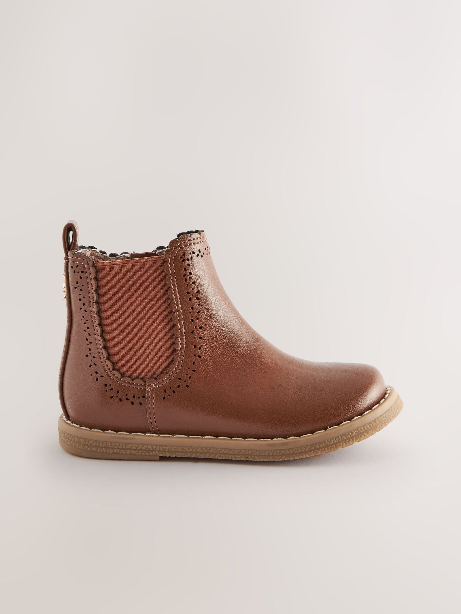Tan Brown Wide Fit (G) Chelsea Ankle Boots