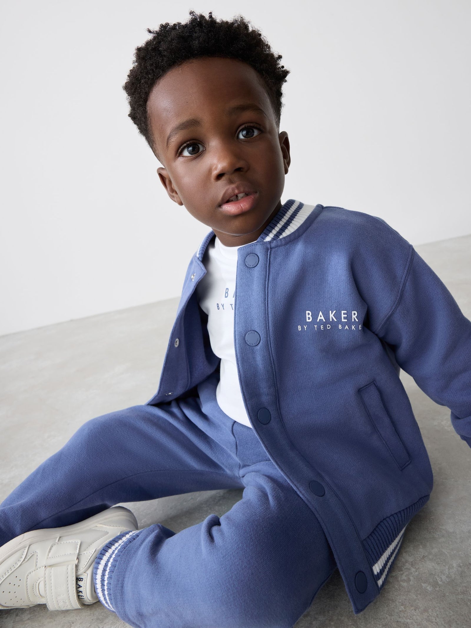 Baker by Ted Baker 3 Piece Varsity Jacket T-Shirt and Jogger Set