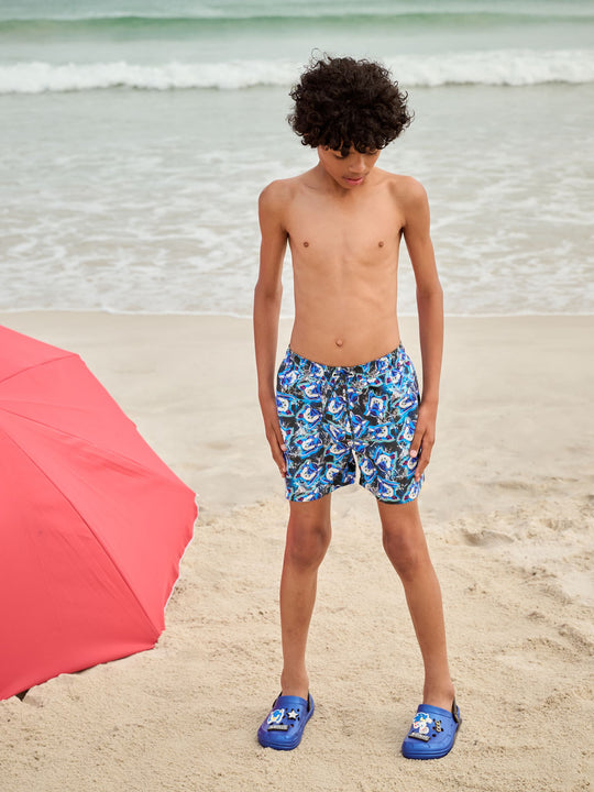 Blue Sonic Swim Shorts (3-16yrs)