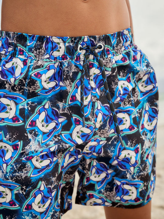 Blue Sonic Swim Shorts (3-16yrs)