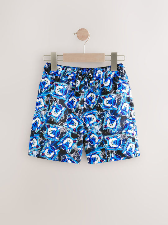 Blue Sonic Swim Shorts (3-16yrs)