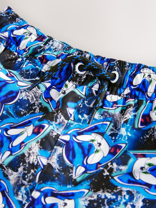 Blue Sonic Swim Shorts (3-16yrs)