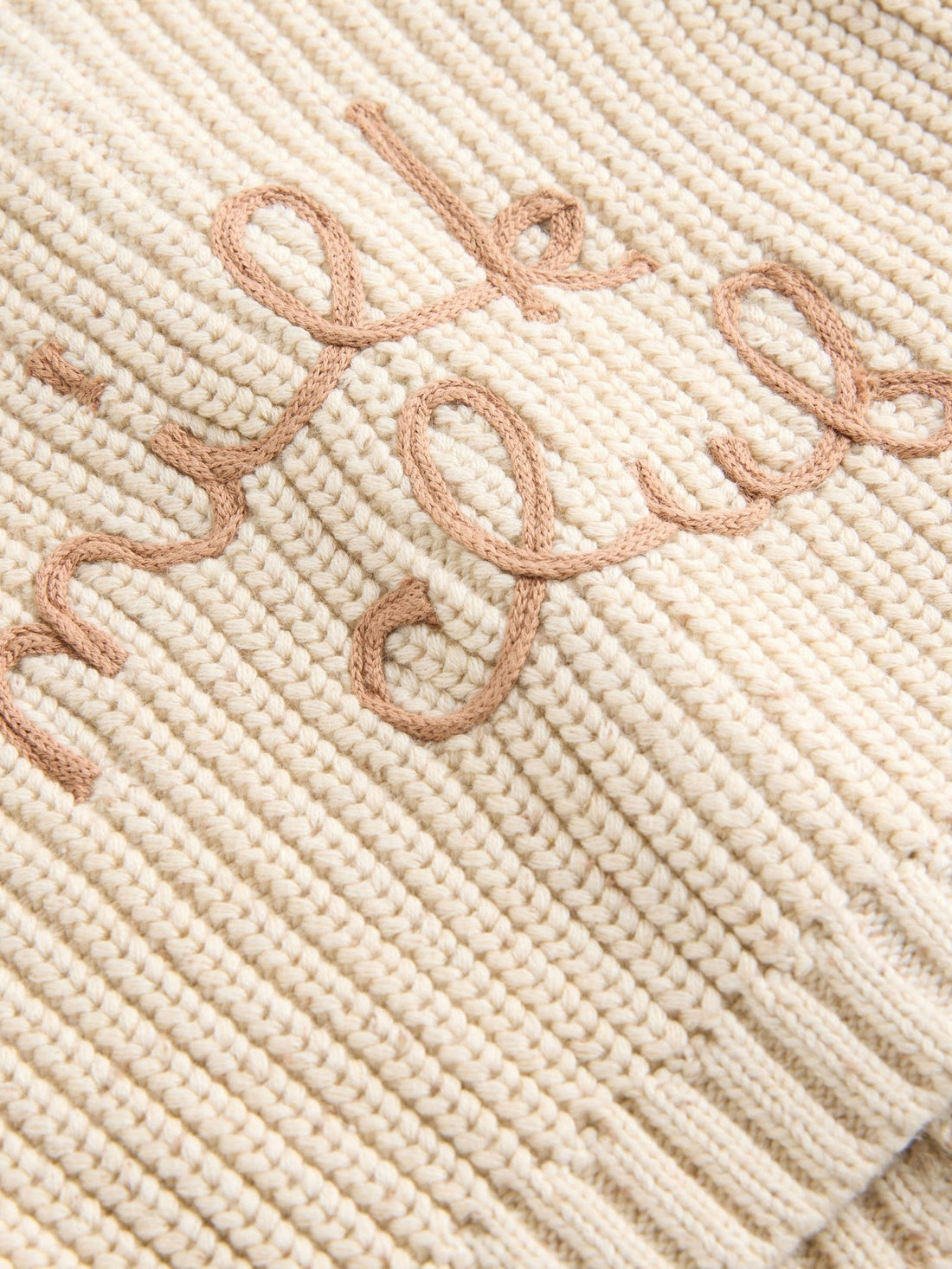 Neutral Milk Club Chunky Knitted Embroidered Baby Cardigan