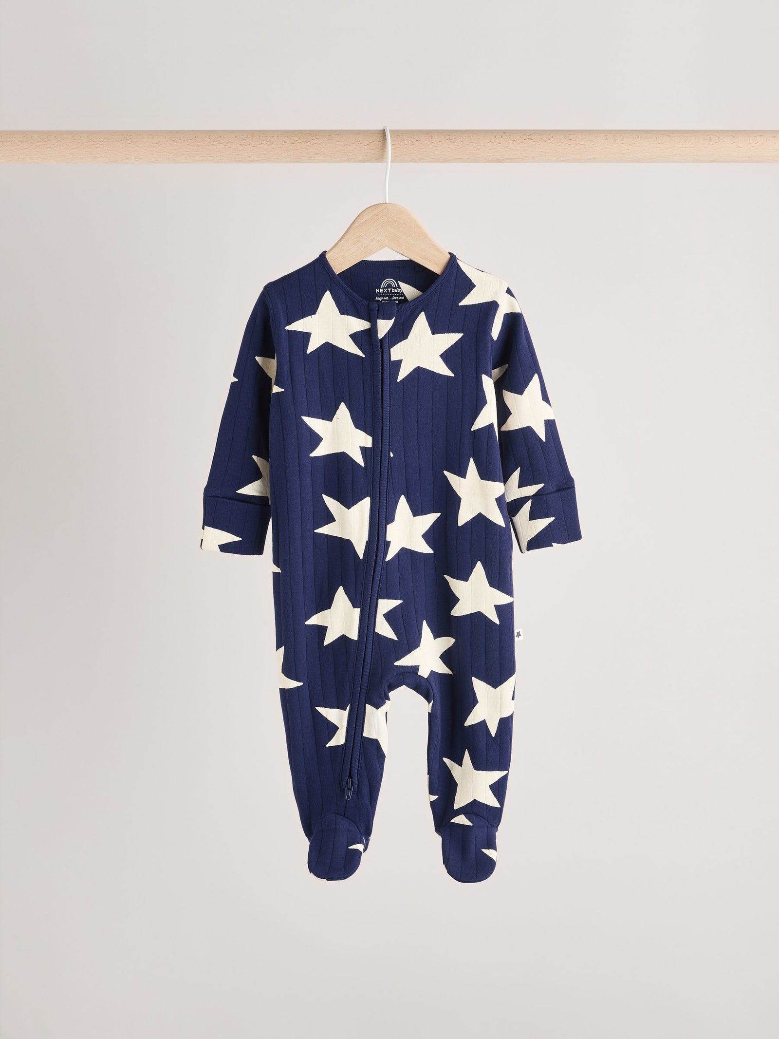 Navy Star Sleepsuits 3 Pack