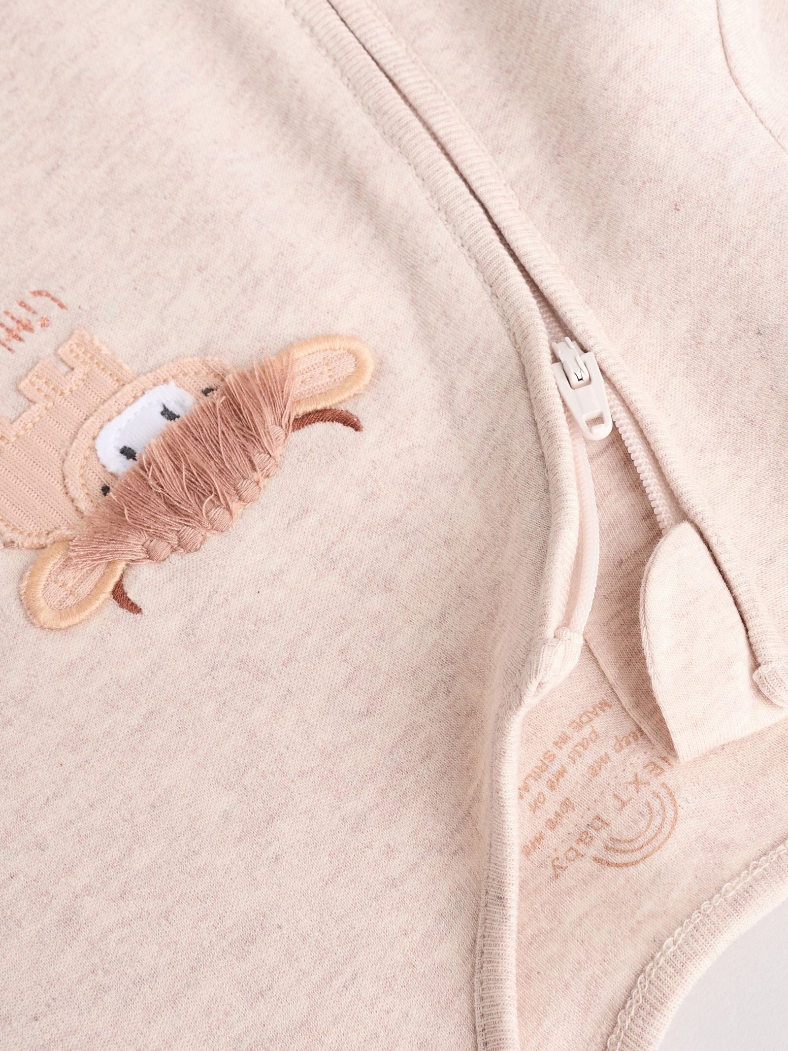 Neutral Hamish Baby 100% Cotton Sleepsuits 3 Pack (0mths-2yrs)