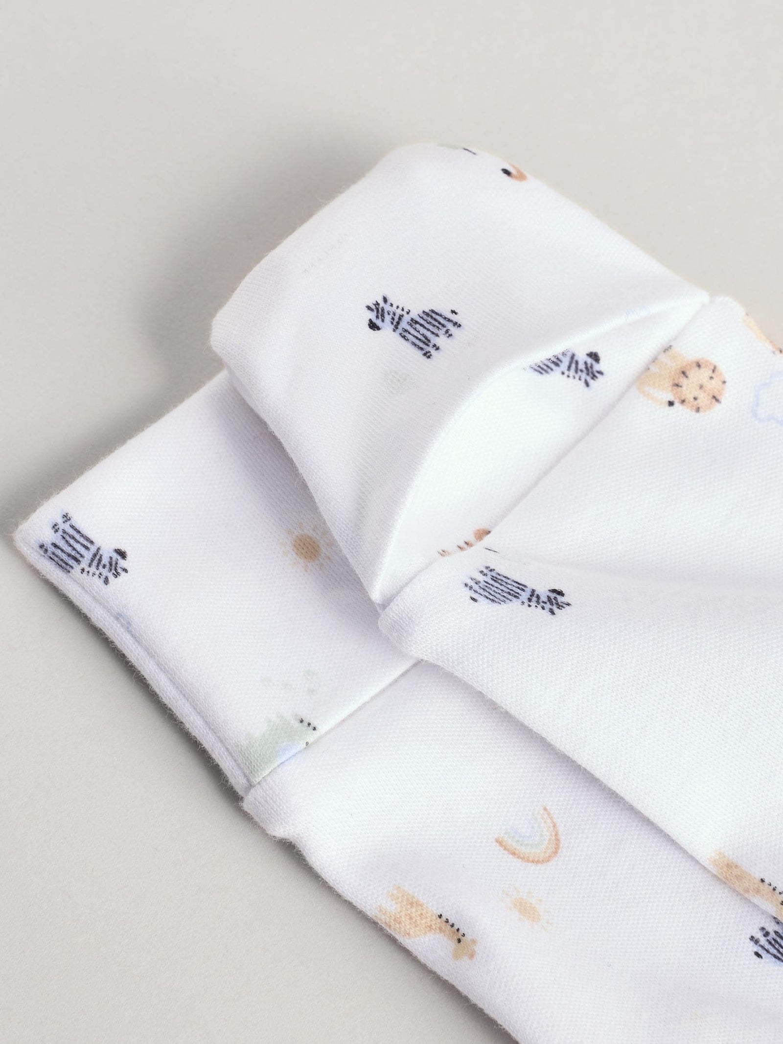 White Born in 2025 Baby Sleepsuit & Hat Set