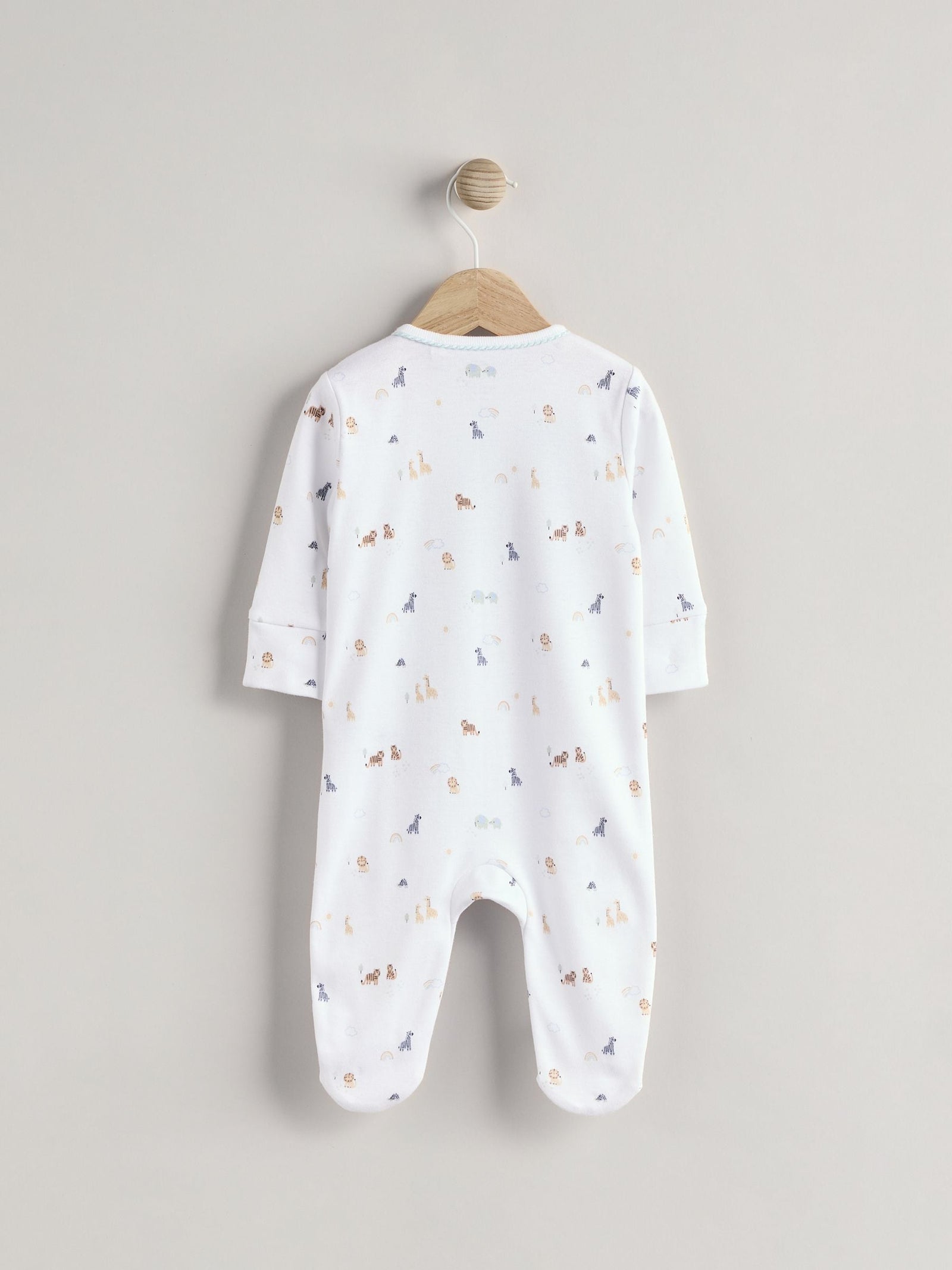 White Born in 2025 Baby Sleepsuit & Hat Set