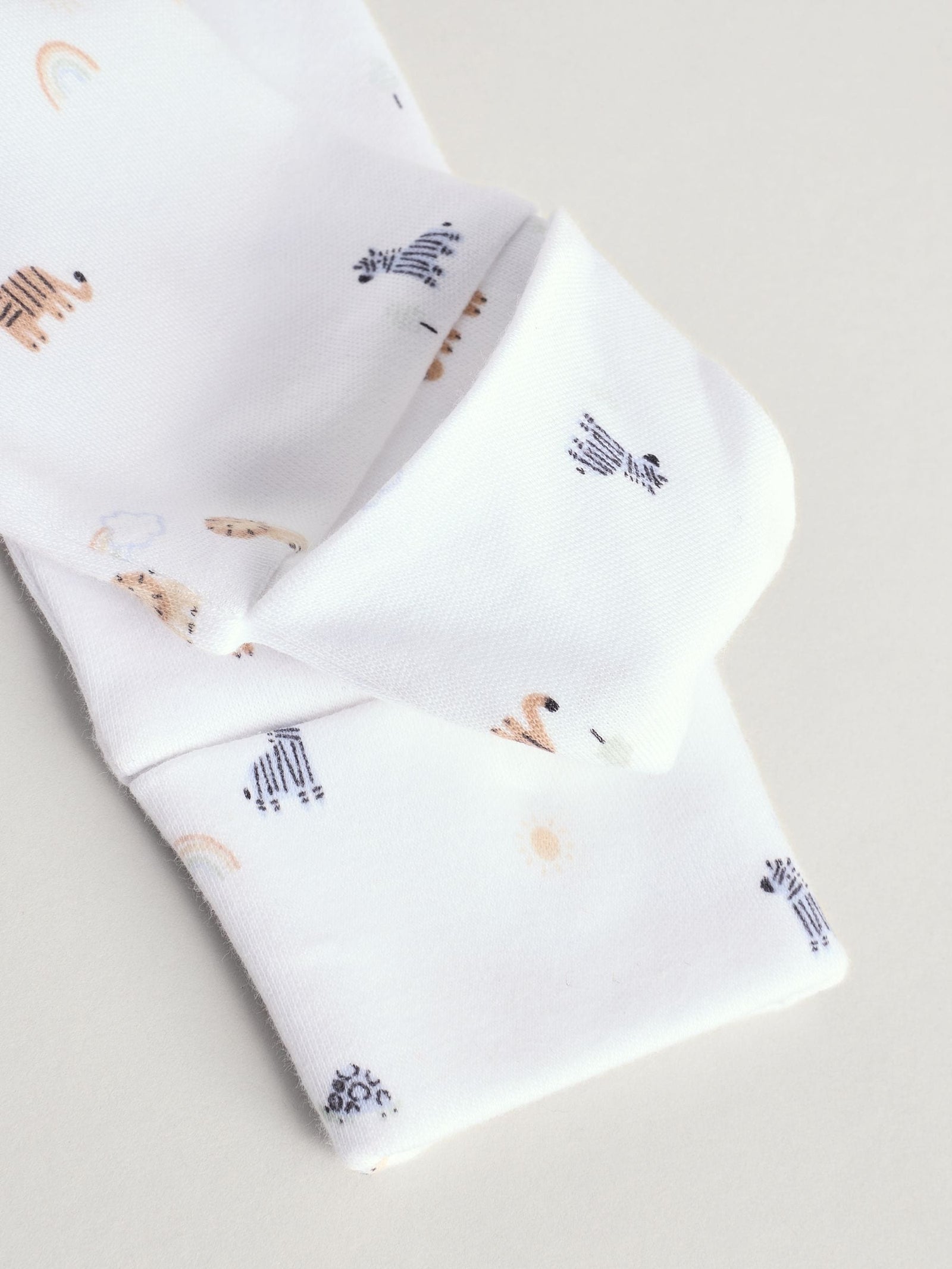White Born in 2025 Baby Sleepsuit & Hat Set