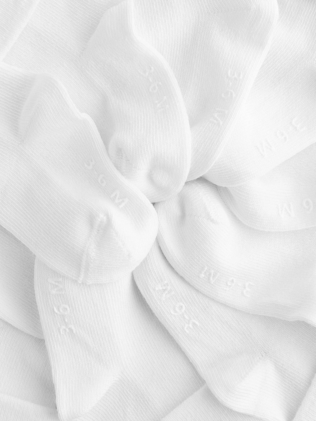 White Roll Top Baby Socks 10 Pack (0mths-2yrs)