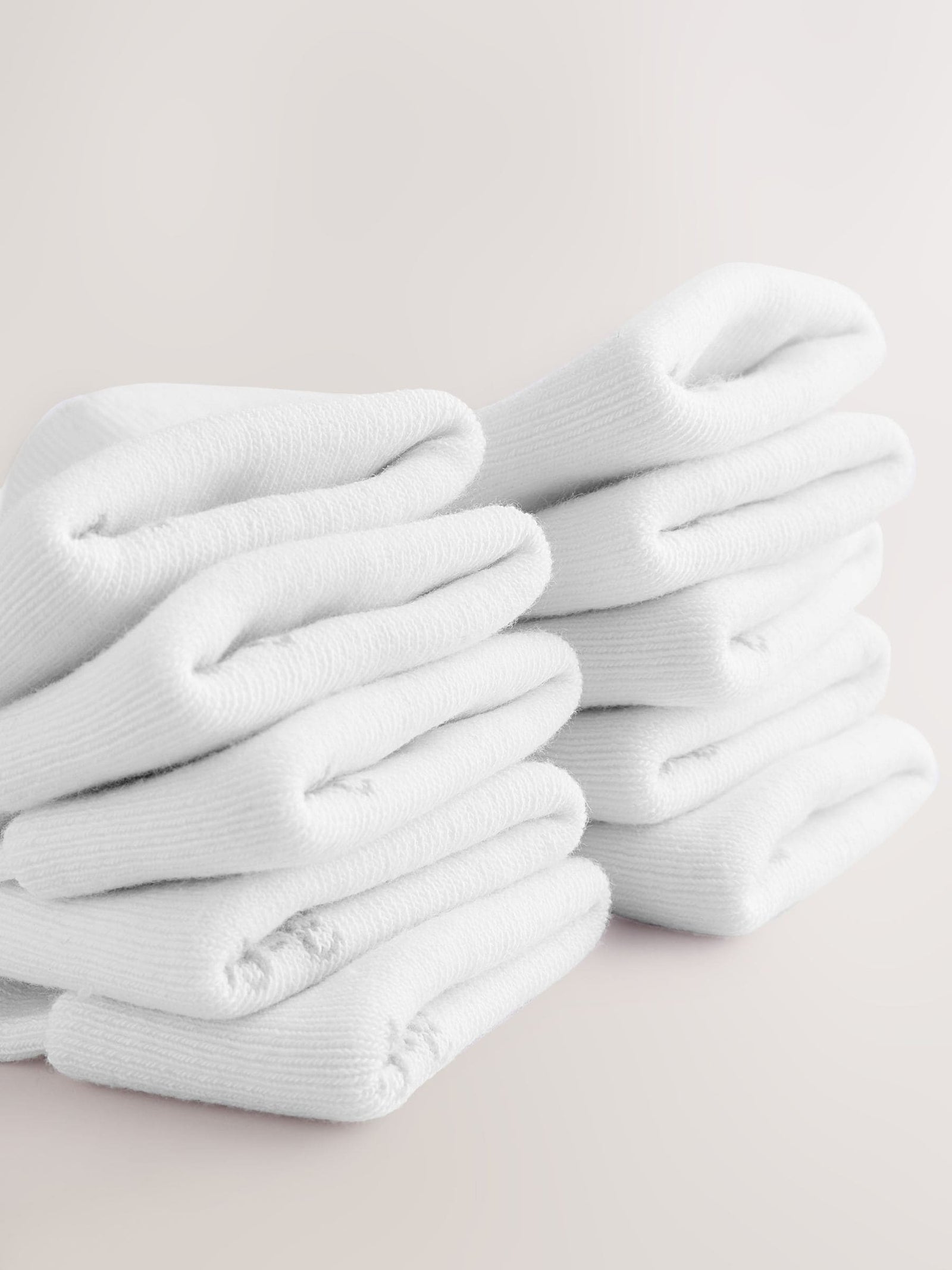 White Roll Top Baby Socks 10 Pack (0mths-2yrs)