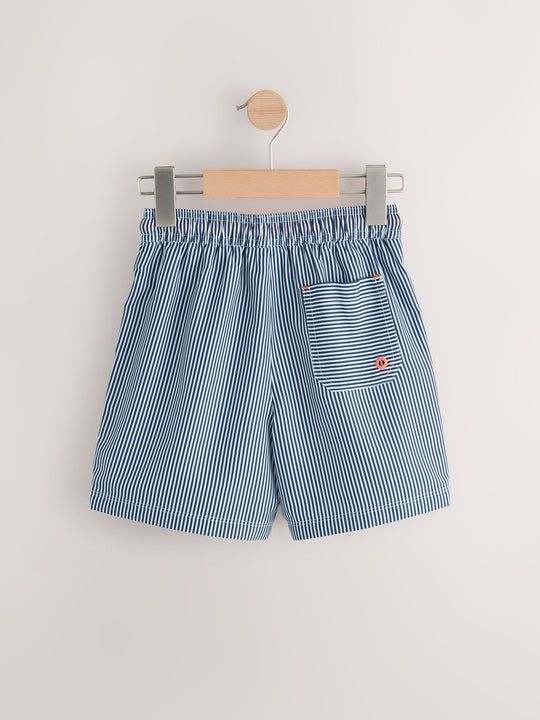 Blue/White Stripe Swim Shorts (3-16yrs)