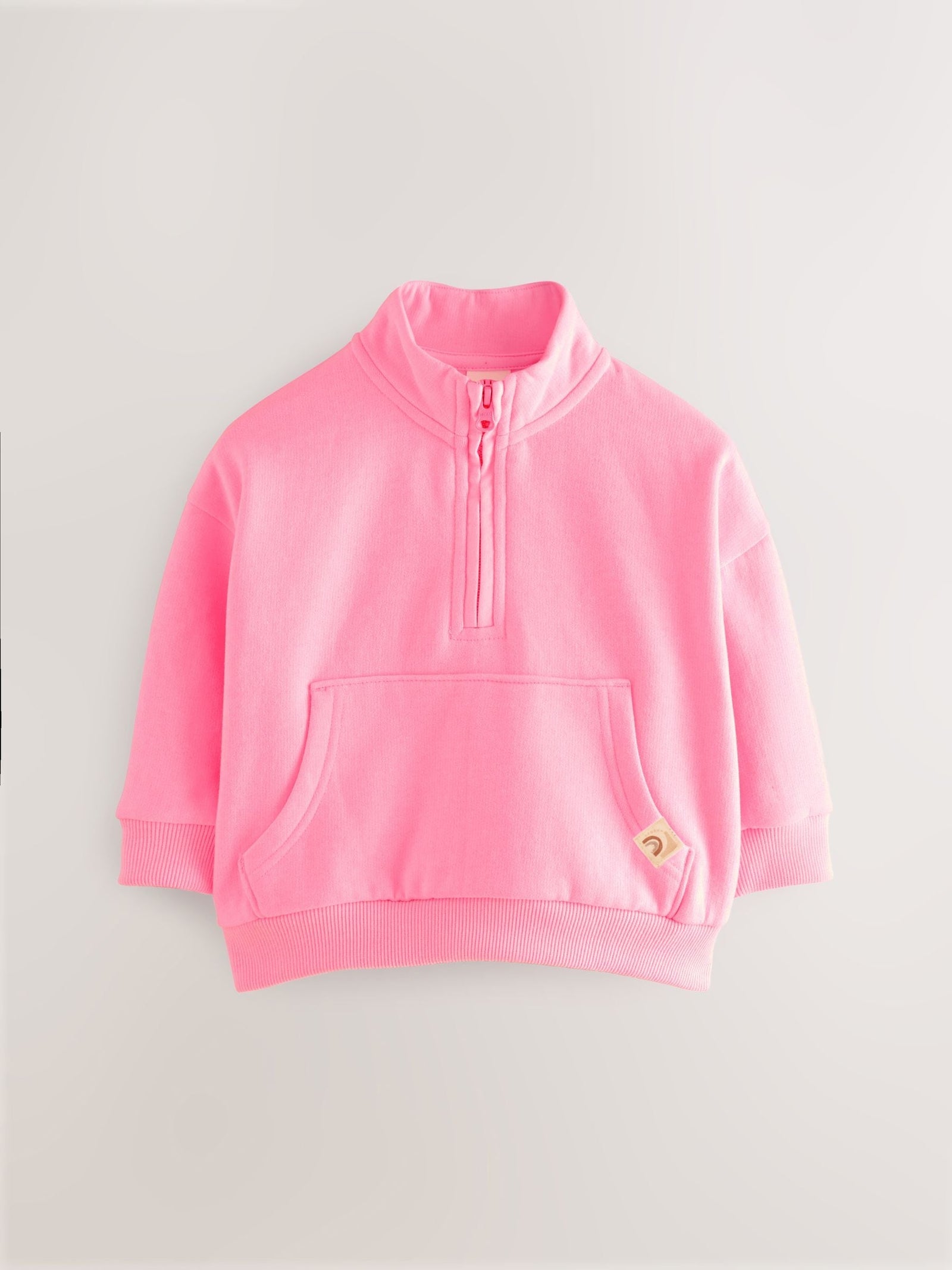 Bright Pink Quarter Zip Sweatshirt (3mths-7yrs)