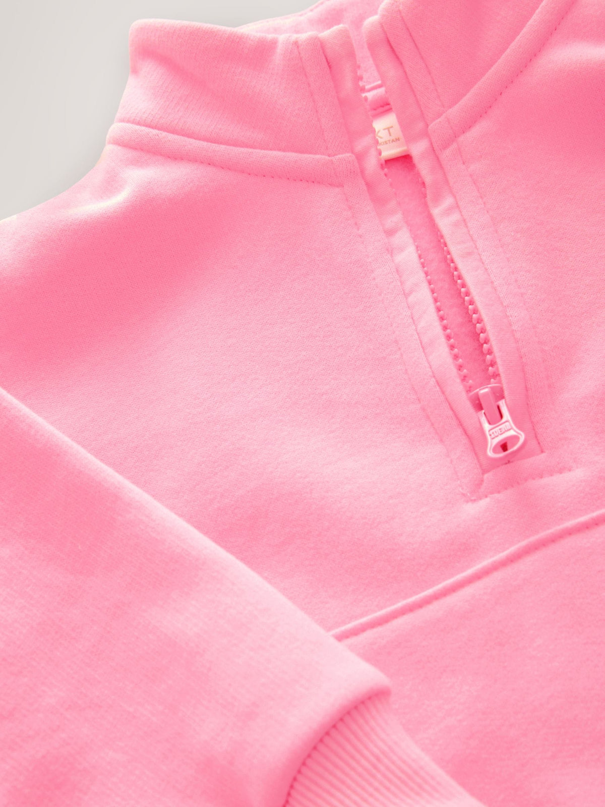 Bright Pink Quarter Zip Sweatshirt (3mths-7yrs)