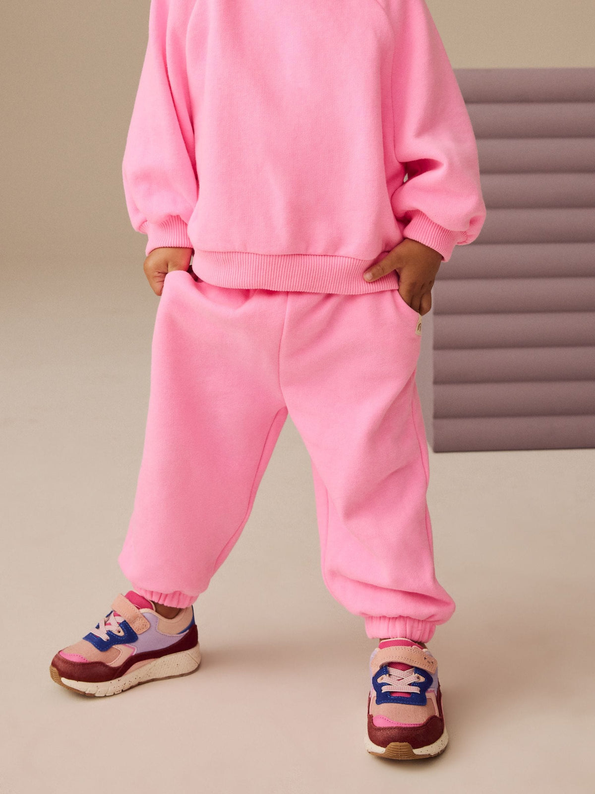 Bright Pink Cuffed Sweat Joggers (3mths-7yrs)