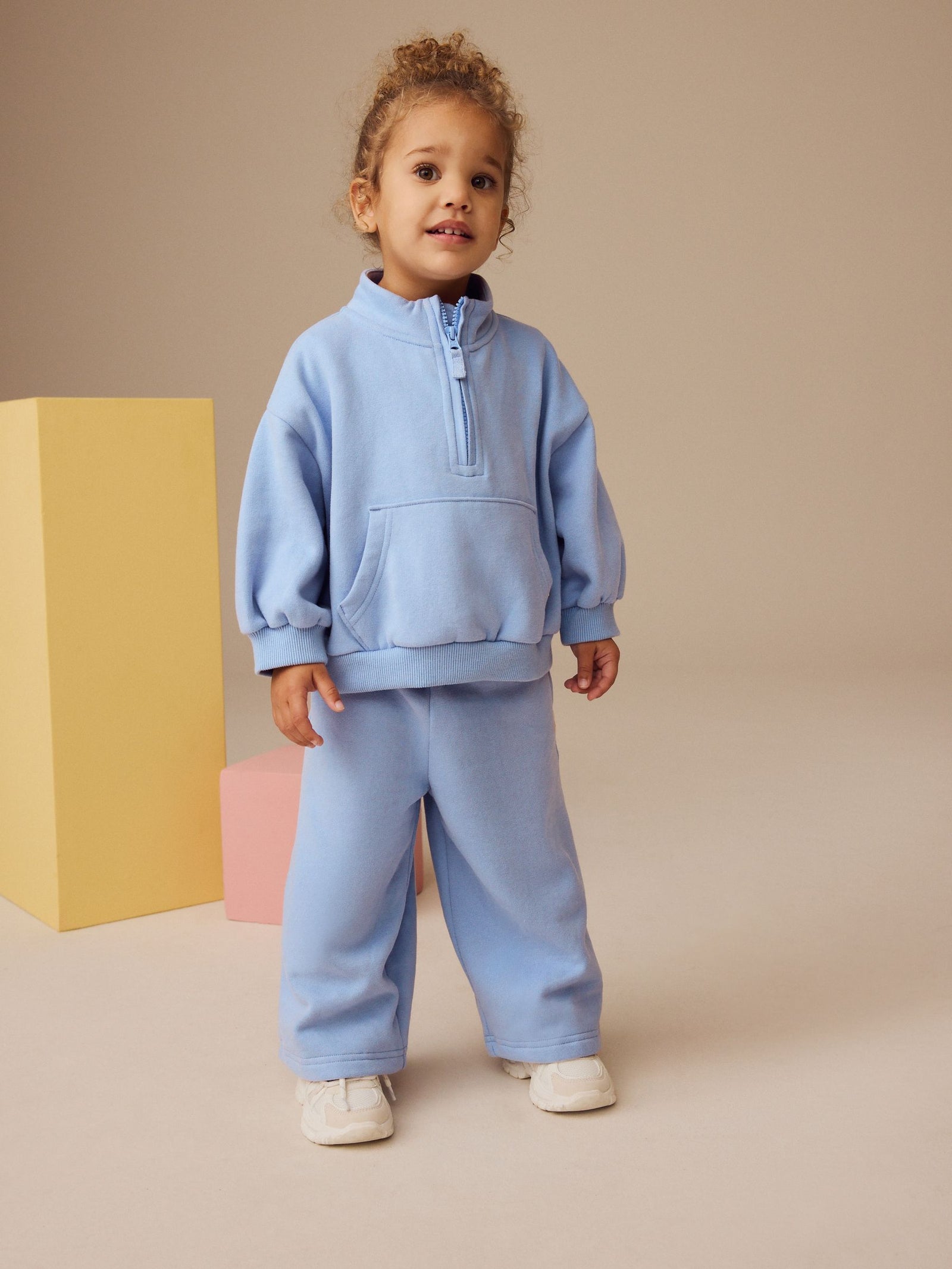 Blue Wide Leg Sweat Joggers (3mths-7yrs)