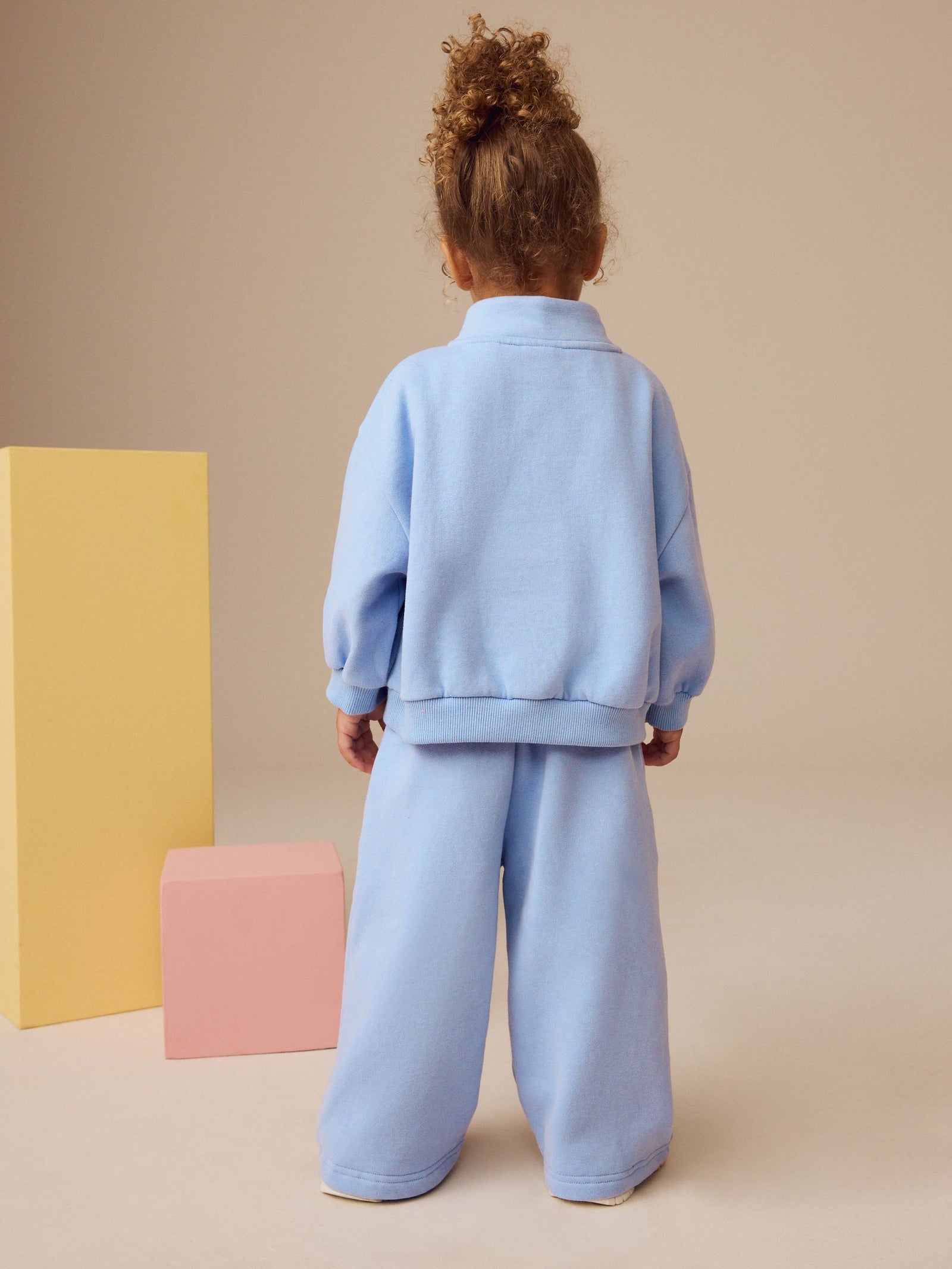 Blue Wide Leg Sweat Joggers (3mths-7yrs)