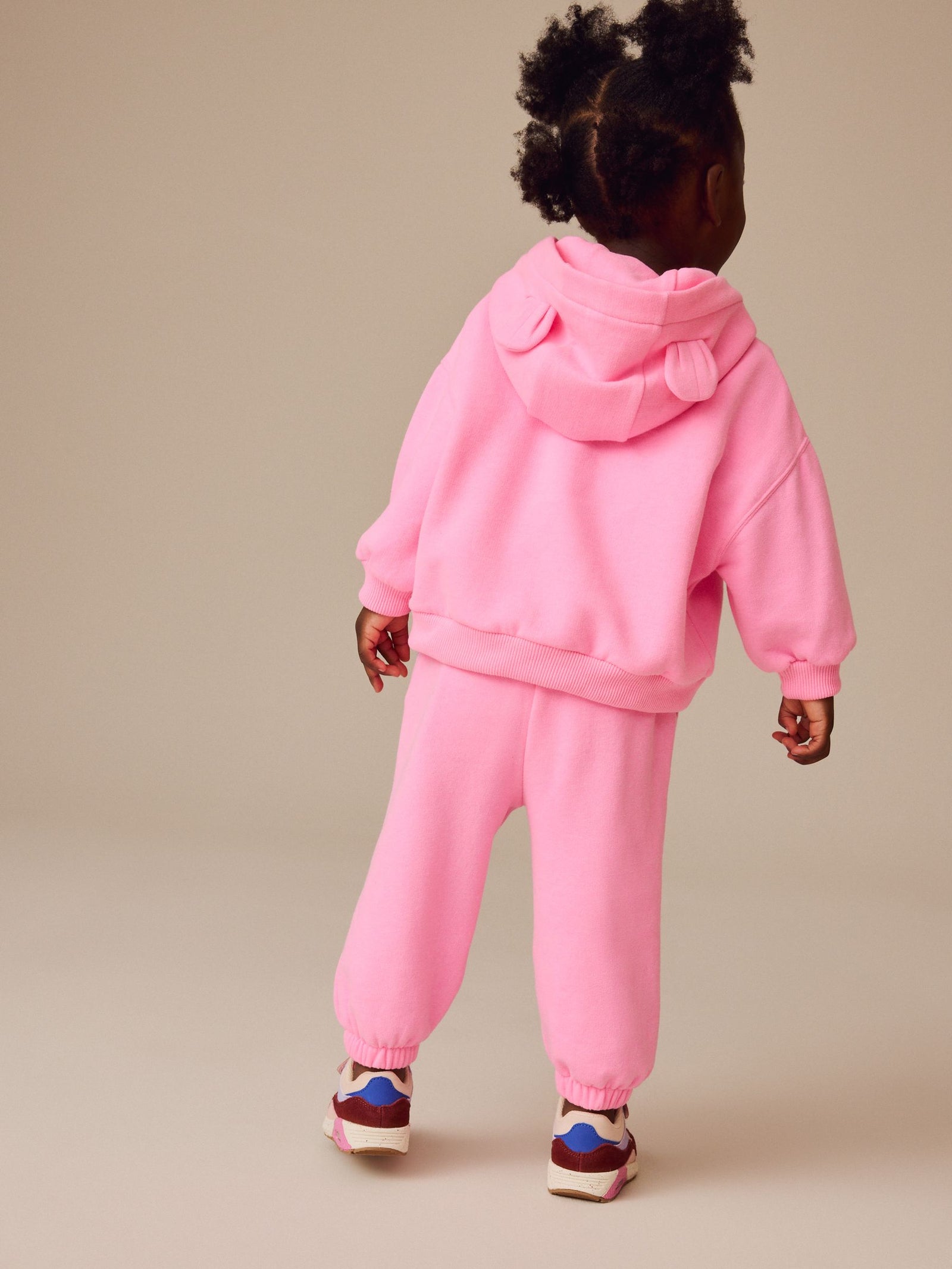 Bright Pink Zip Through Hoodie (3mths-7yrs)