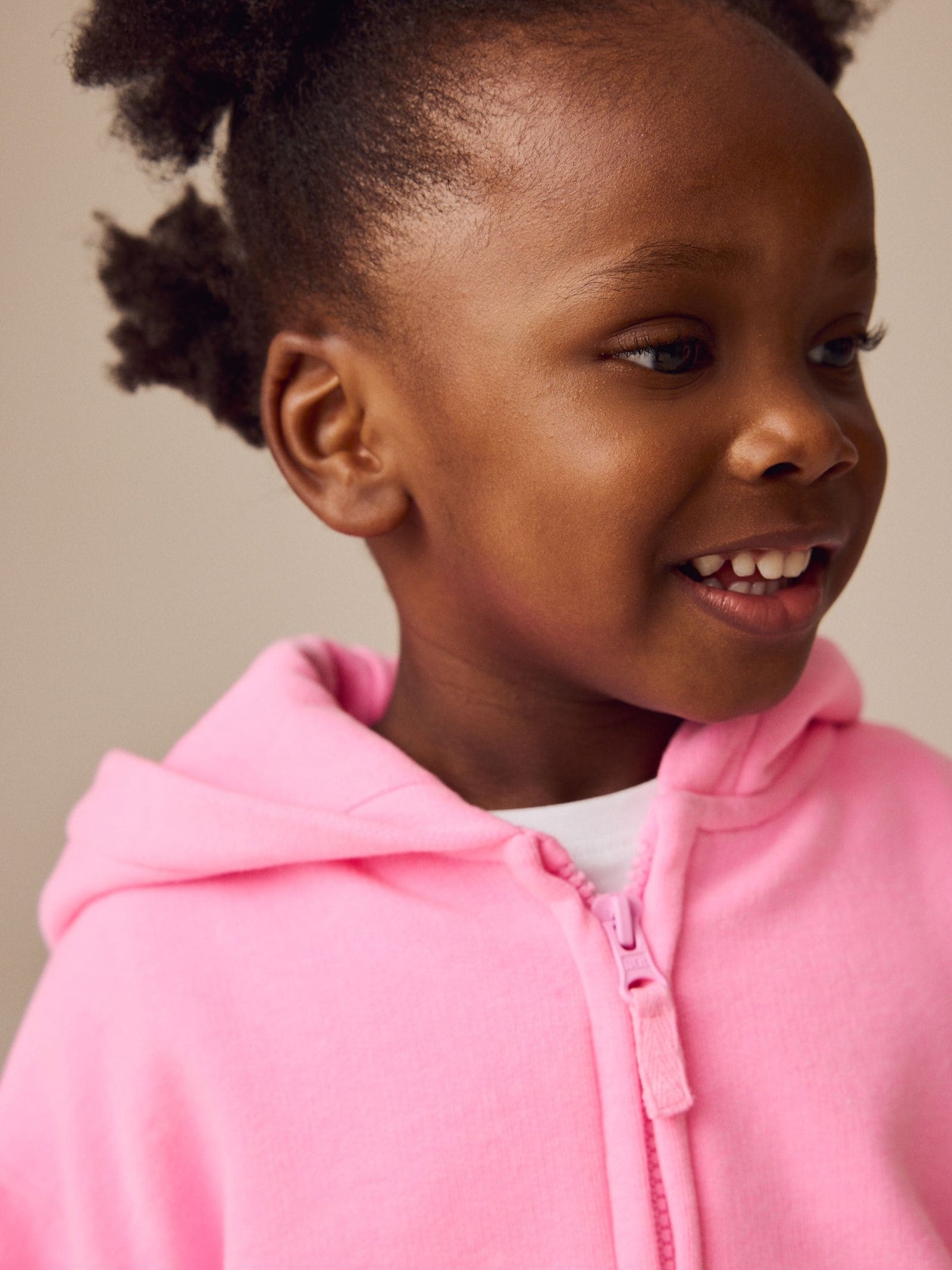 Bright Pink Zip Through Hoodie (3mths-7yrs)