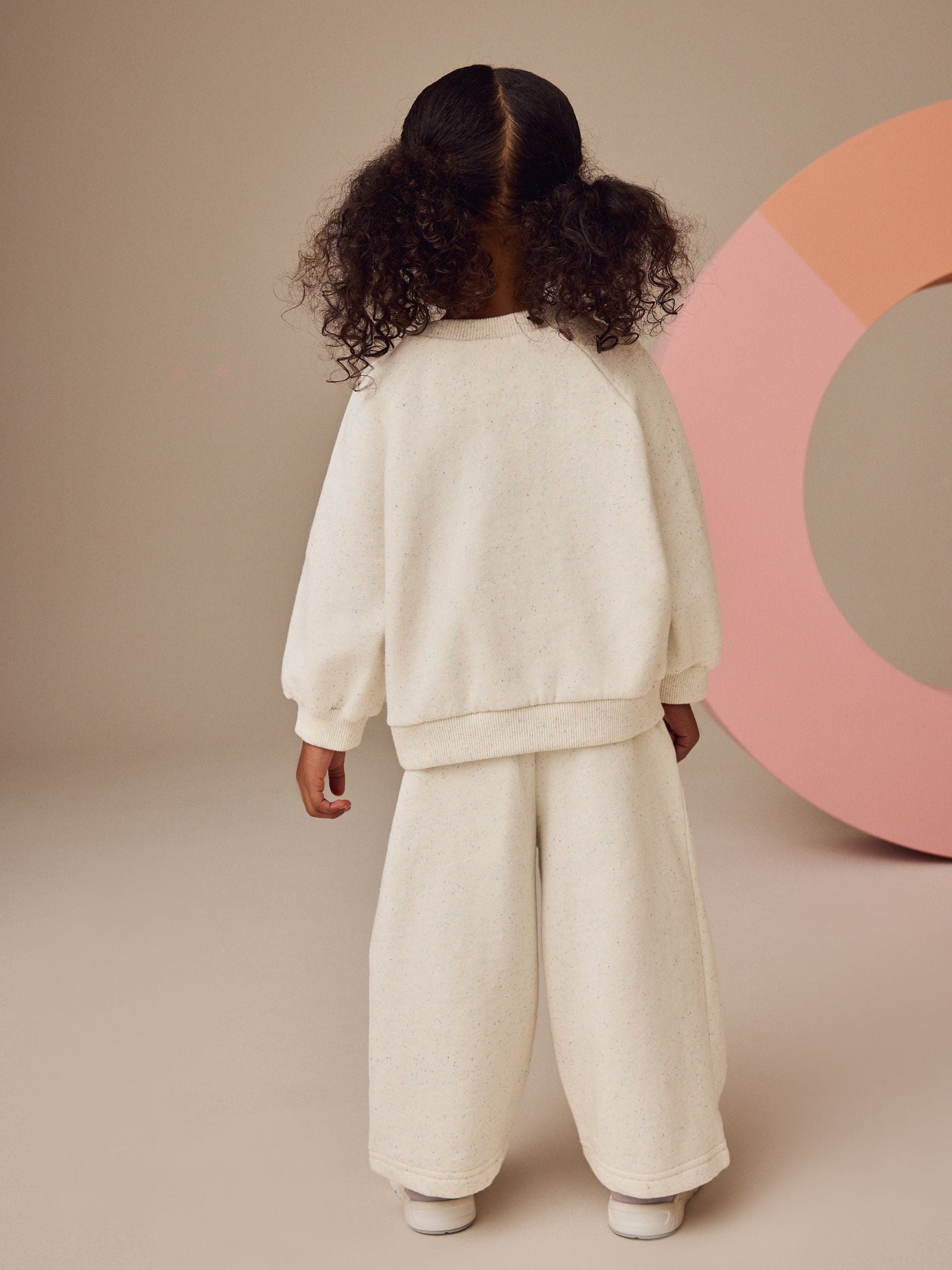 Oatmeal Wide Leg Sweat Joggers (3mths-7yrs)