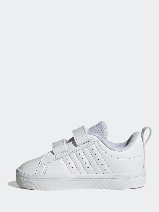 adidas White VS Pace 2.0 Hook and Loop Infant Trainers