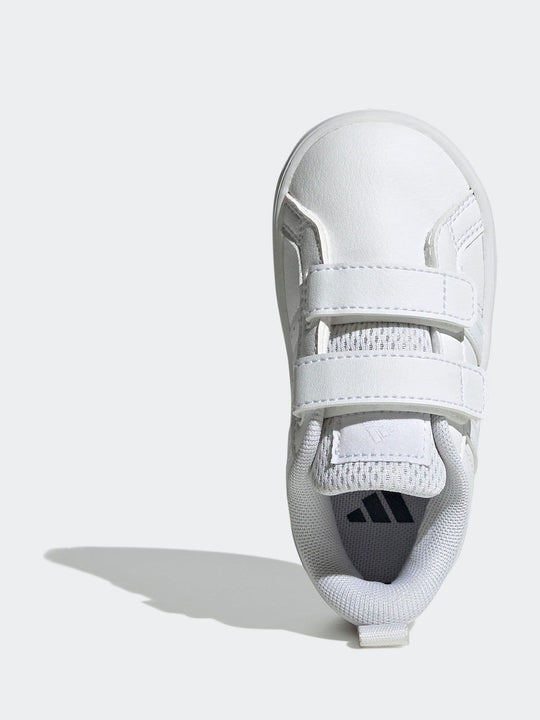 adidas White VS Pace 2.0 Hook and Loop Infant Trainers