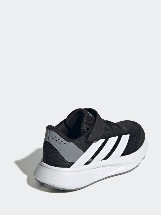 adidas Black/White Duramo SL Hook and Loop Running Kids Trainers