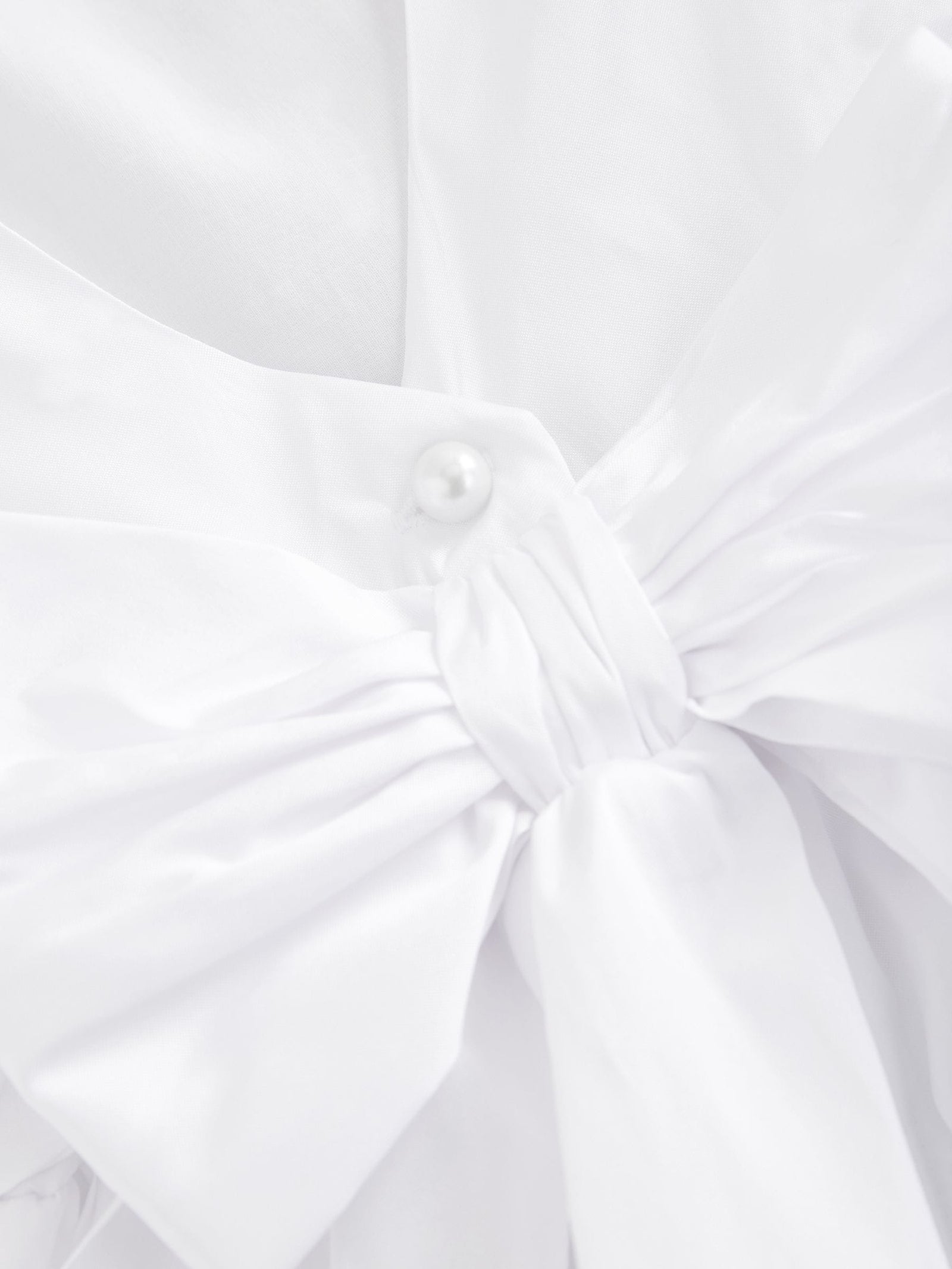 White Flower Girl Taffeta Bow Dress (3mths-8yrs)