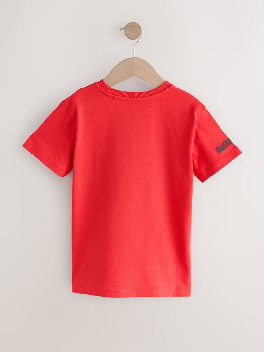 Red Mario Gaming T-Shirt (3-16yrs)