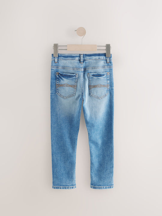 Mid Blue Skinny Fit Stretch Jeans (3-17yrs)