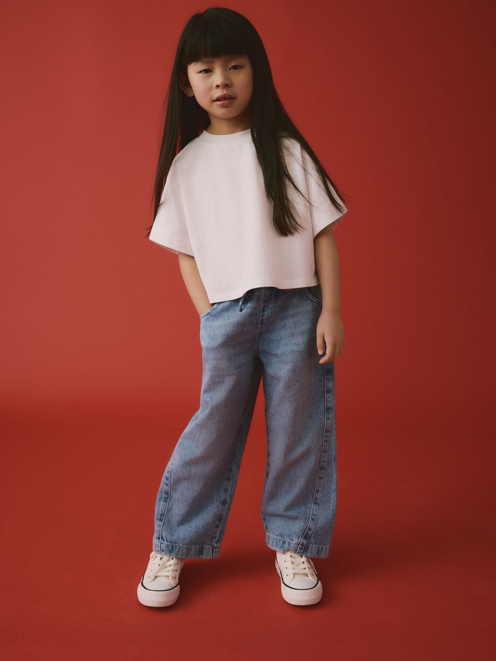 White Boxy T-Shirt (3-16yrs)