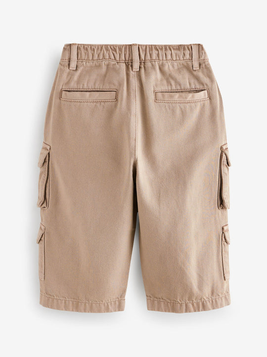 Tan Brown 100% Cotton Cargo Trouser Jeans (3mths-7yrs)