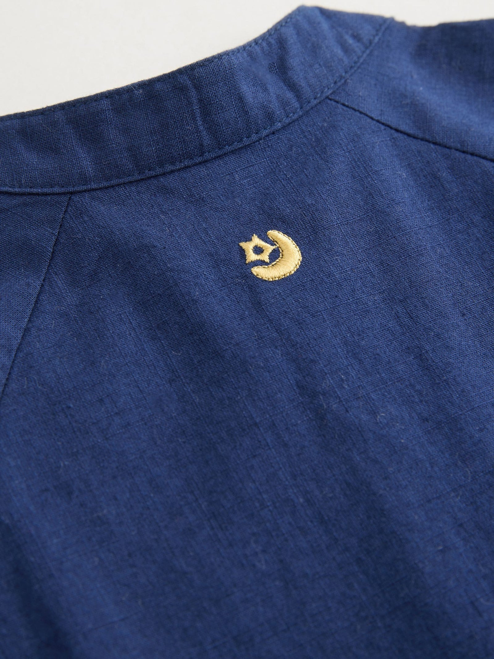 Navy Baby Occasion Romper (0mths-2yrs)