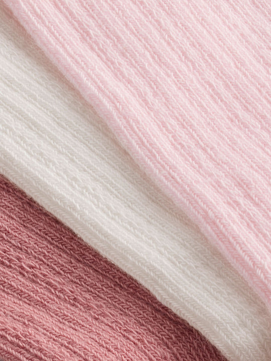 Pink Knee High Bow Baby Sock 3 Pack