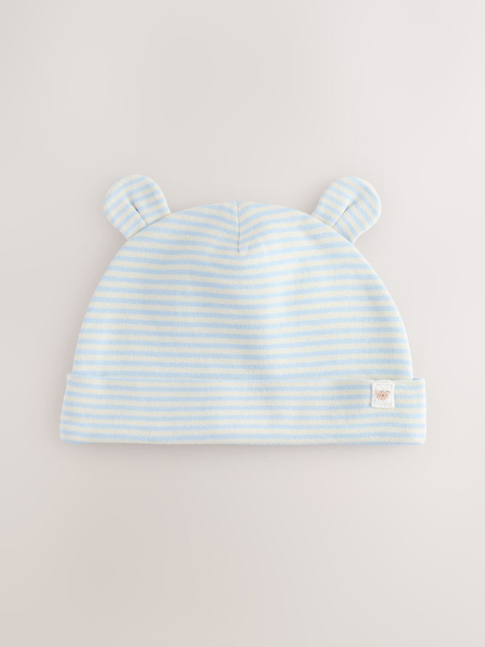 Blue Bear Baby Beanie and Bibs 4 Piece Set