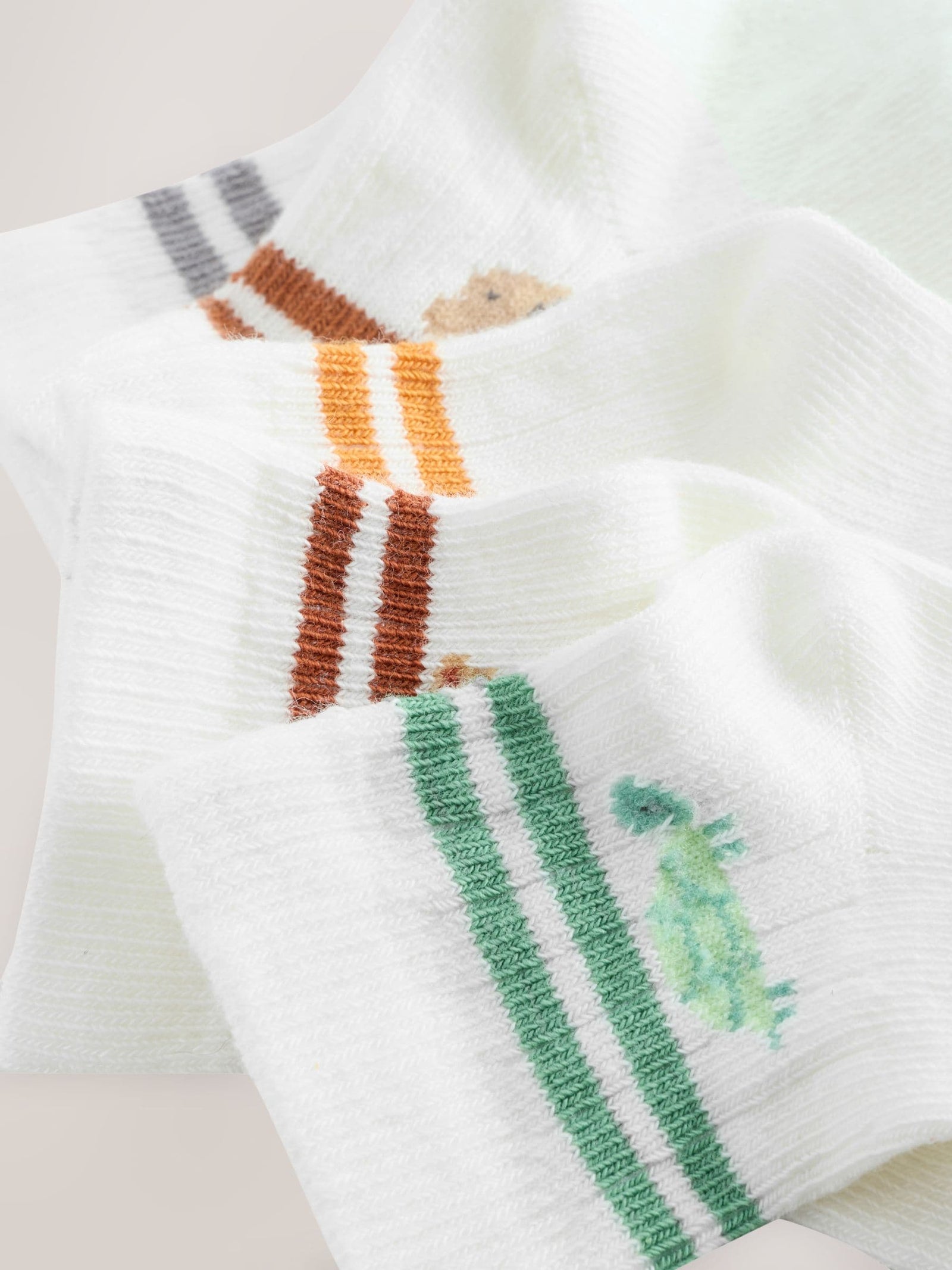 White Stripe Baby Socks 5 Pack (0mths-2yrs)