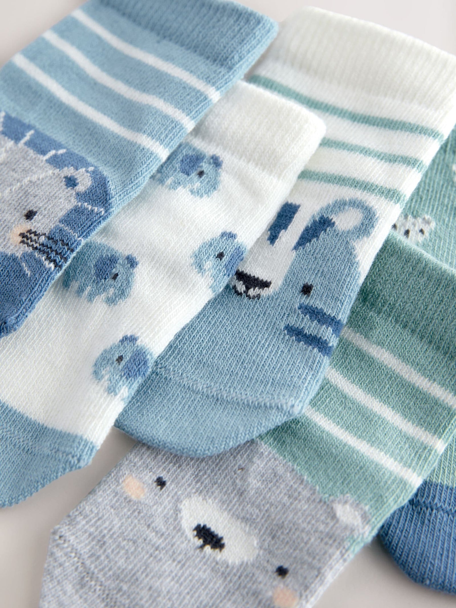 Blue character Baby Socks 5 Pack