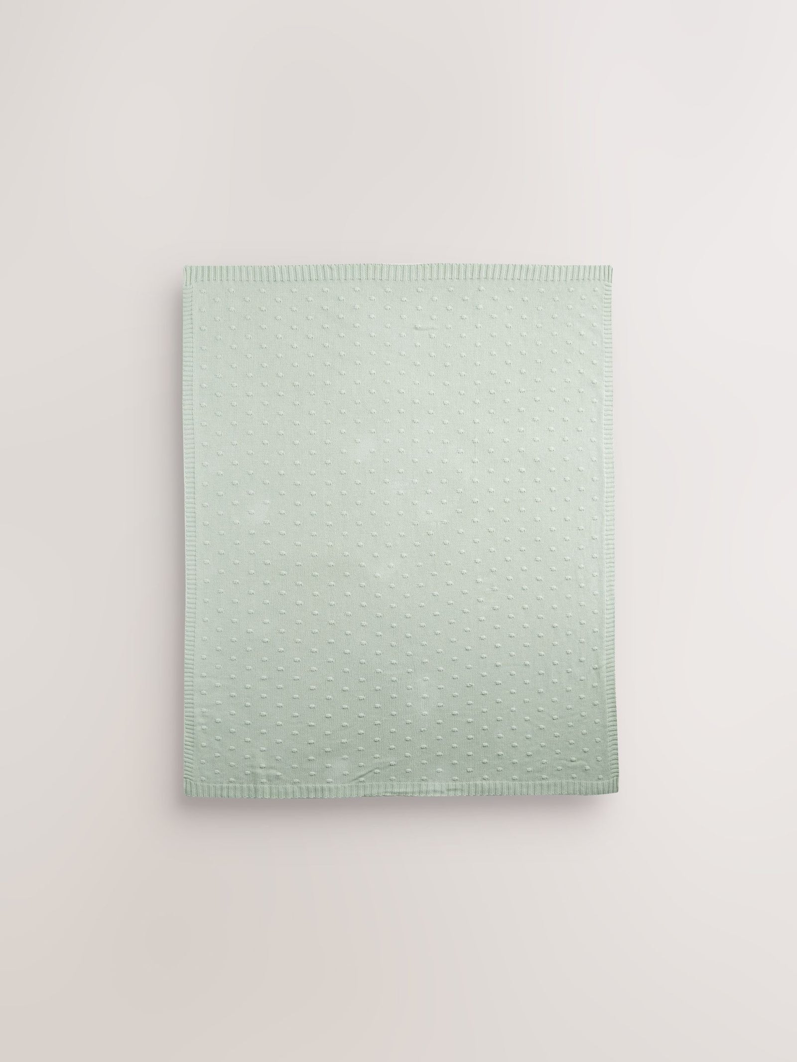 Sage Green Baby Bobble Blanket
