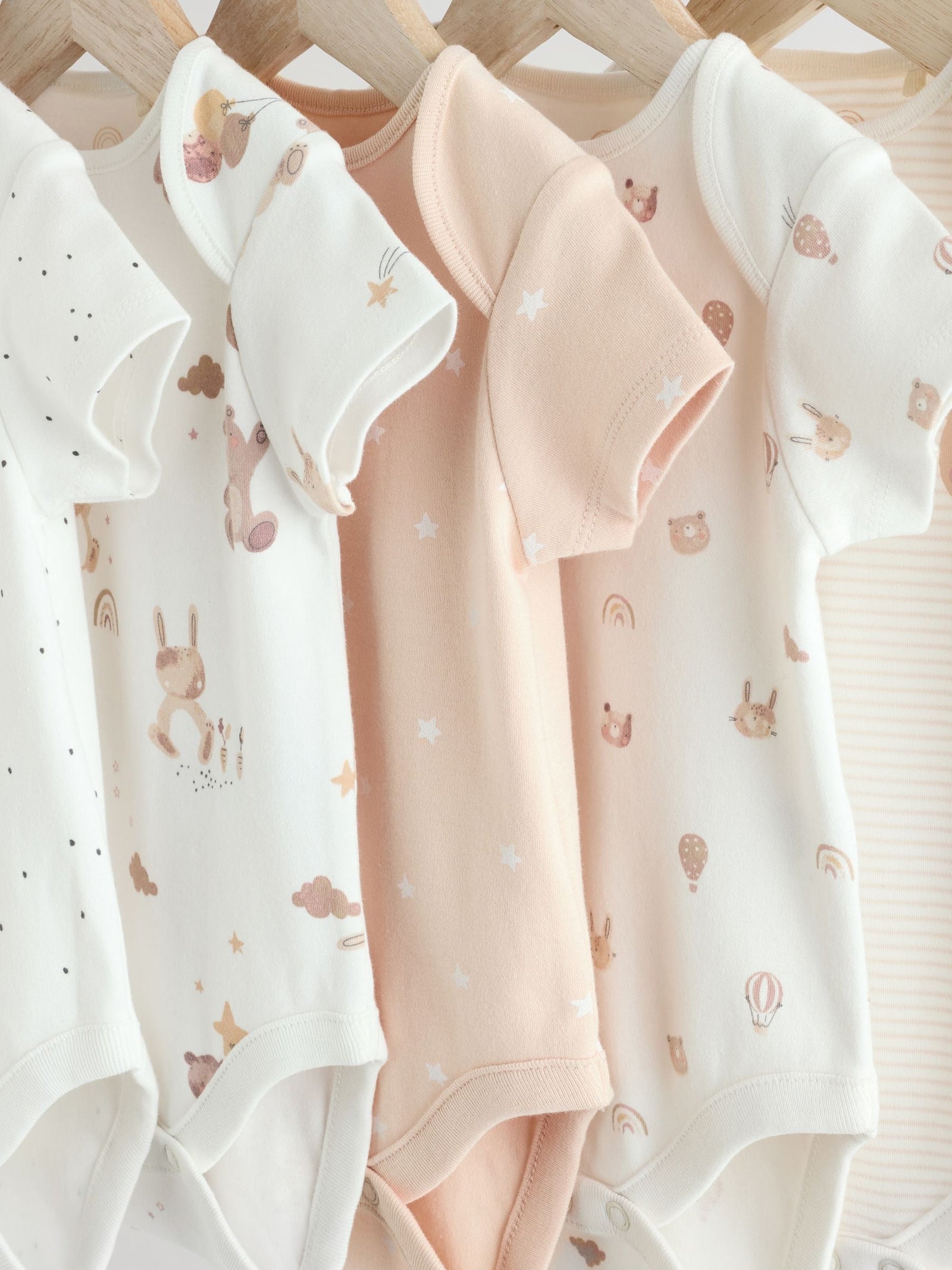 Neutral Baby Short Sleeve Bodysuits 5 Pack