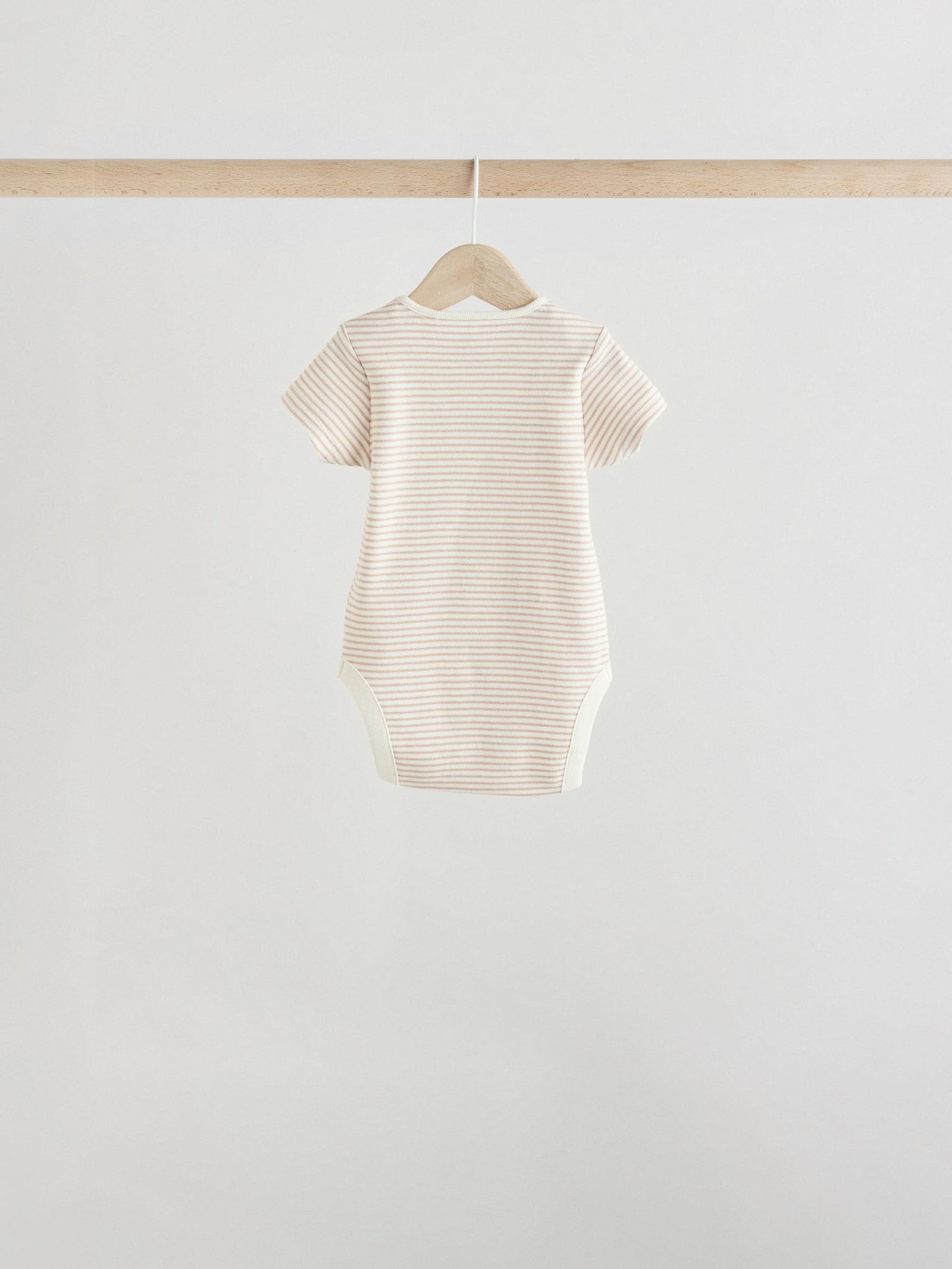 Grey Zebra Baby Short Sleeve Bodysuits 100% Cotton 5 Pack