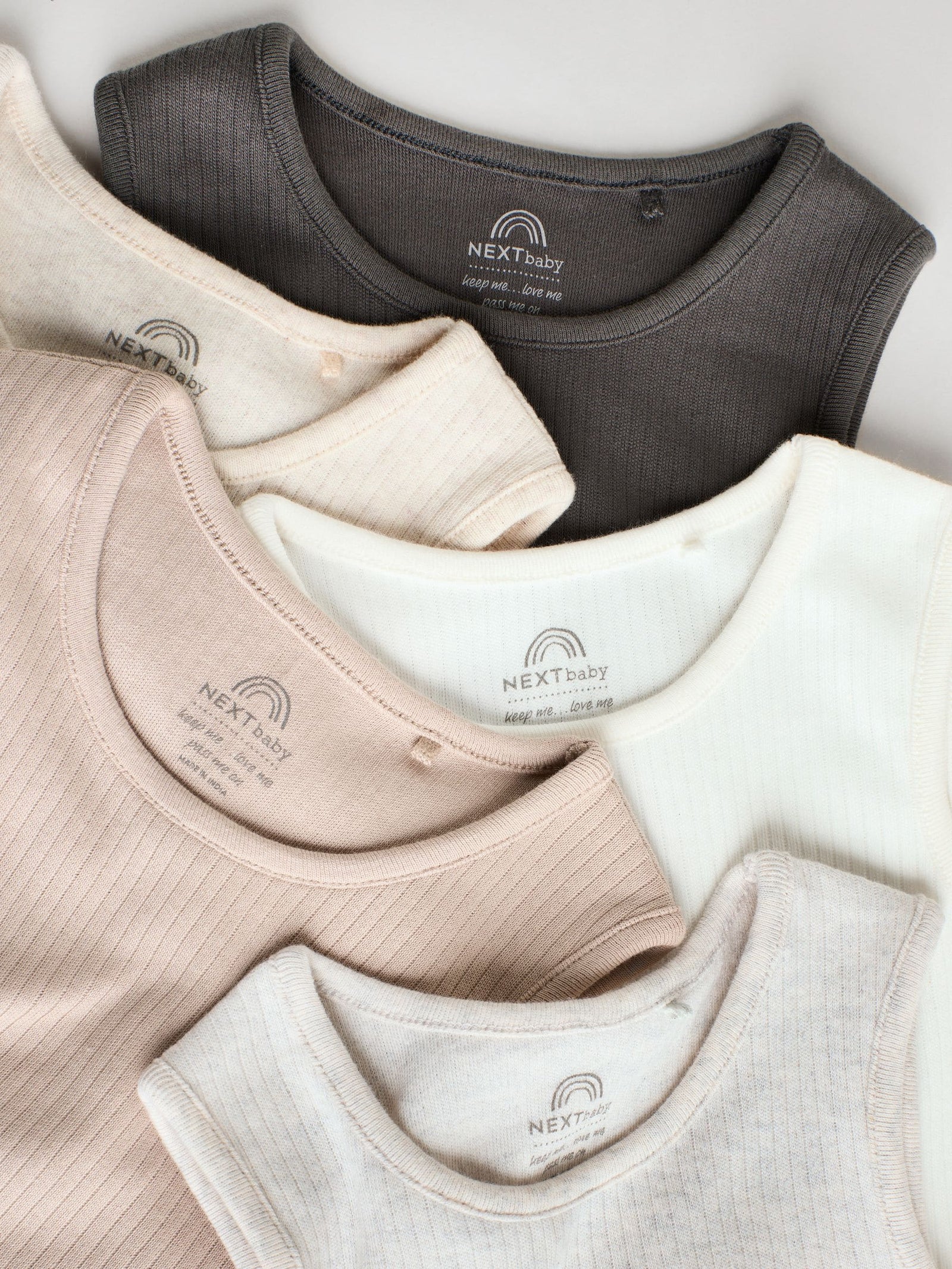 Neutral Baby Vest Bodysuits 5 Pack