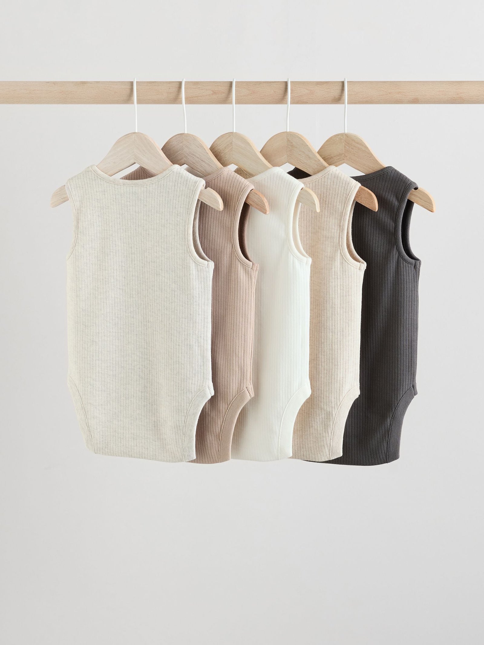 Neutral Baby Vest Bodysuits 5 Pack