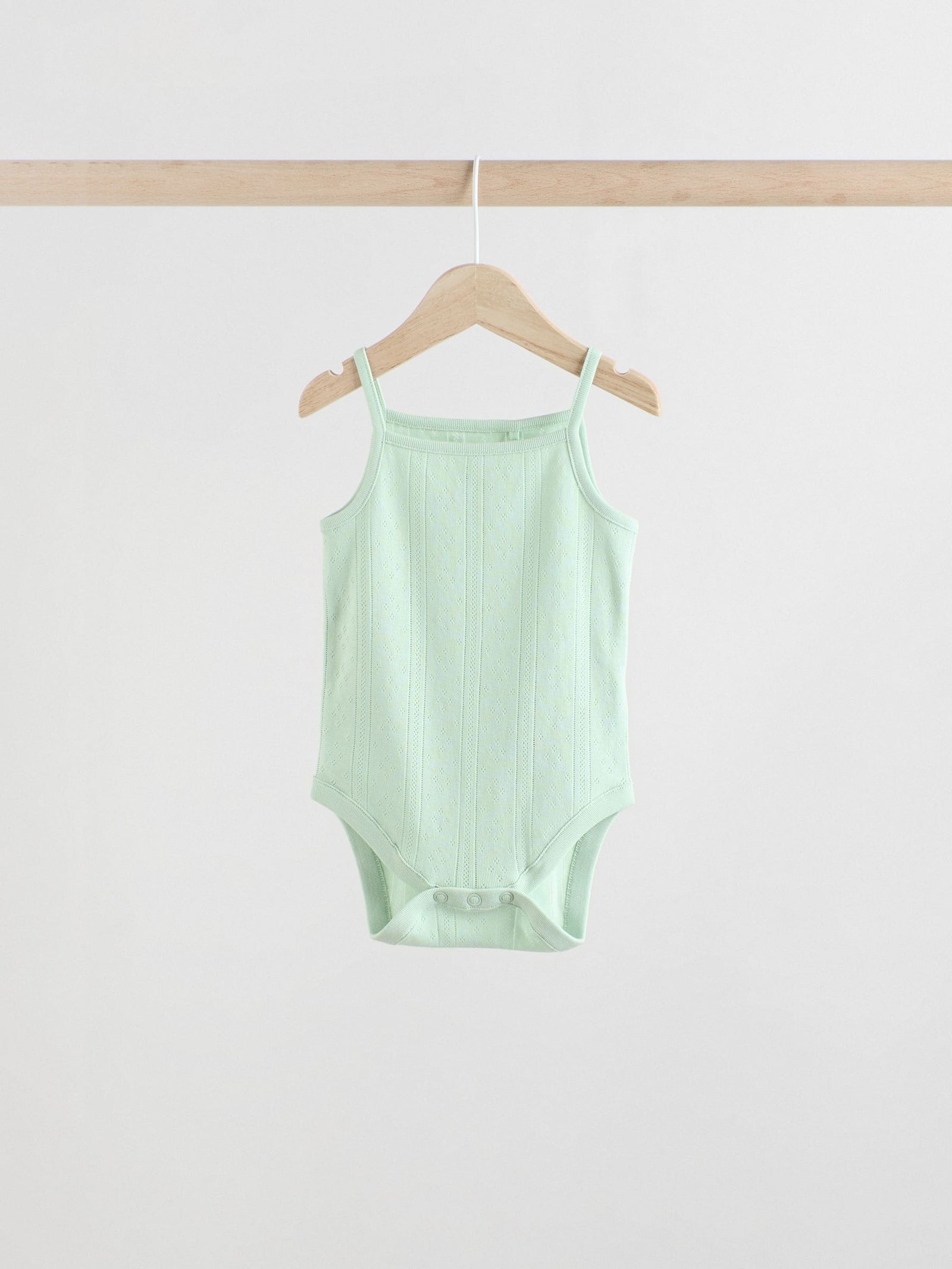 Pastel 5 Pack Vest Pointelle Baby Bodysuits