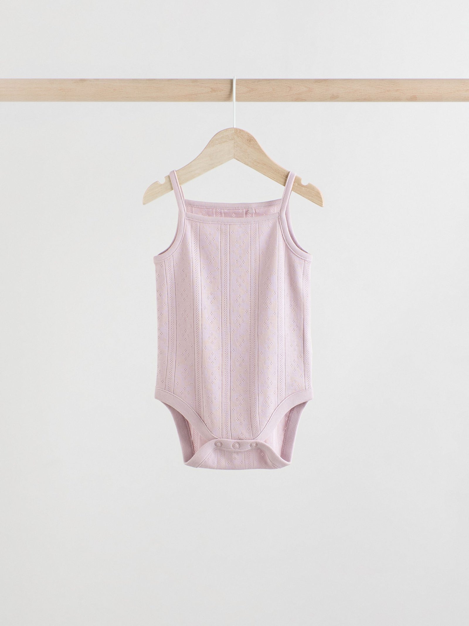 Pastel 5 Pack Vest Pointelle Baby Bodysuits