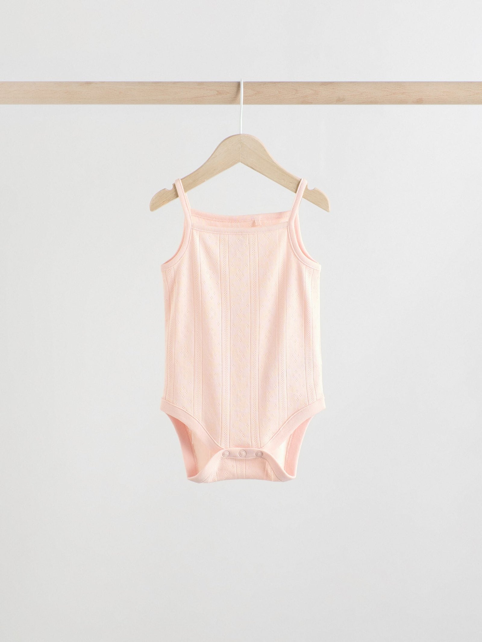 Pastel 5 Pack Vest Pointelle Baby Bodysuits