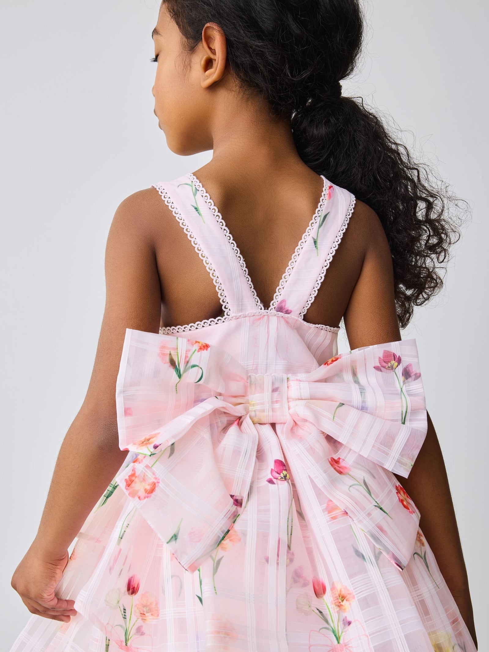Baker by Ted Baker Floral Burnout Cross Back Dress