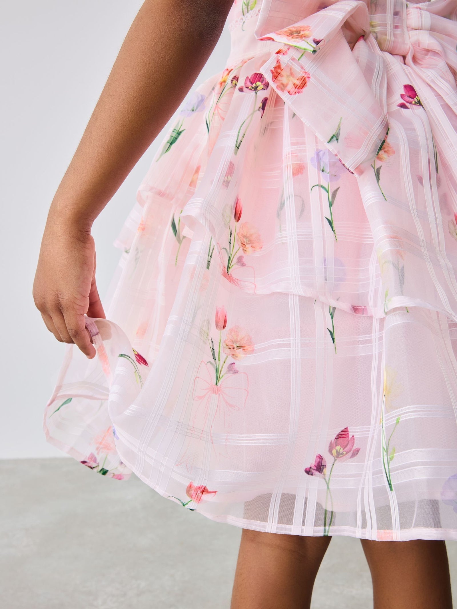 Baker by Ted Baker Floral Burnout Cross Back Dress